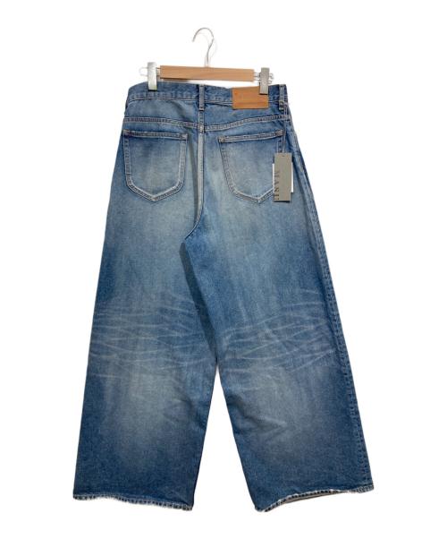 masu（エムエーエスユー）masu (エムエーエスユー) バギーパンツ / MB BAGGY JEANS USED ブルー サイズ:Ｌの古着・服飾アイテム