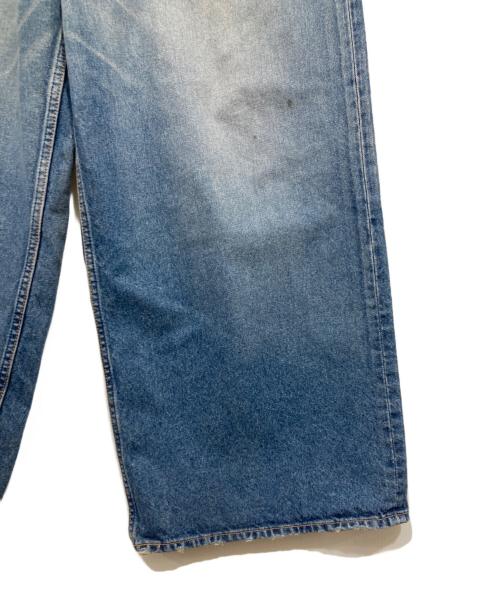 masu（エムエーエスユー）masu (エムエーエスユー) バギーパンツ / MB BAGGY JEANS USED ブルー サイズ:Ｌの古着・服飾アイテム