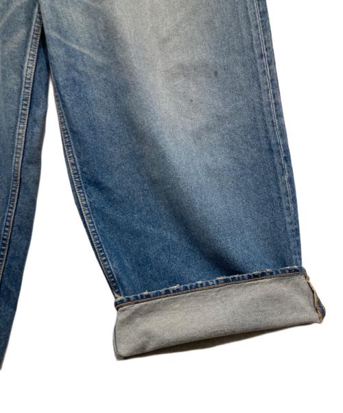 masu（エムエーエスユー）masu (エムエーエスユー) バギーパンツ / MB BAGGY JEANS USED ブルー サイズ:Ｌの古着・服飾アイテム