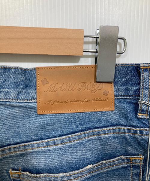 masu（エムエーエスユー）masu (エムエーエスユー) バギーパンツ / MB BAGGY JEANS USED ブルー サイズ:Ｌの古着・服飾アイテム