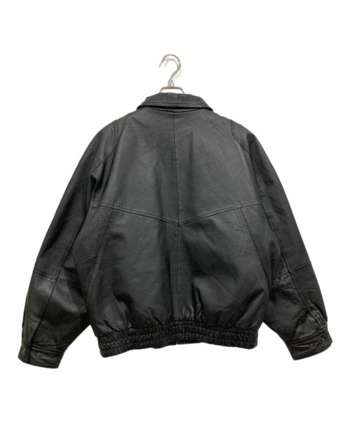 TOWN CRAFT（タウンクラフト）TOWN CRAFT (タウンクラフト) ボンバージャケット / レザージャケット ブラック サイズ:Ｌの古着・服飾アイテム