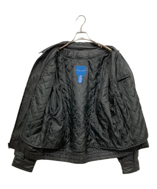 TOWN CRAFT（タウンクラフト）TOWN CRAFT (タウンクラフト) ボンバージャケット / レザージャケット ブラック サイズ:Ｌの古着・服飾アイテム
