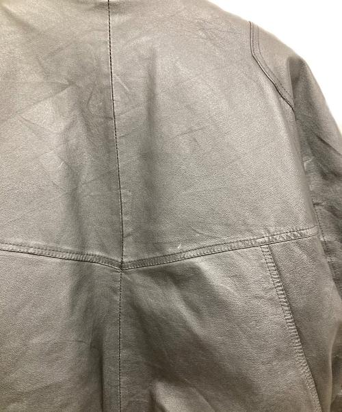 TOWN CRAFT（タウンクラフト）TOWN CRAFT (タウンクラフト) ボンバージャケット / レザージャケット ブラック サイズ:Ｌの古着・服飾アイテム