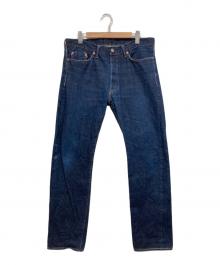 STUDIO D'ARTISAN（ステュディオダルチザン）の古着「45th 石川台テーパードフィットデニムパンツ」｜インディゴ