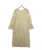 Ameriアメリ）の古着「2WAY GEOMETRIC LACE LONG TOP」｜アイボリー