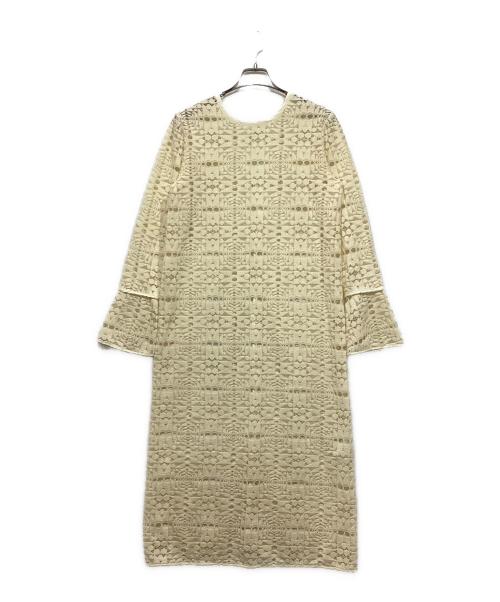 Ameri（アメリ）Ameri (アメリ) 2WAY GEOMETRIC LACE LONG TOP アイボリー サイズ:Fの古着・服飾アイテム