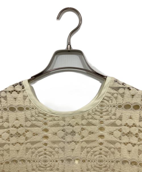 Ameri（アメリ）Ameri (アメリ) 2WAY GEOMETRIC LACE LONG TOP アイボリー サイズ:Fの古着・服飾アイテム
