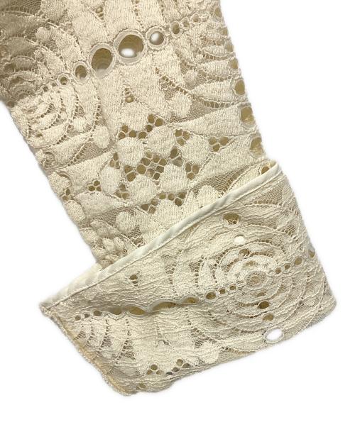 Ameri（アメリ）Ameri (アメリ) 2WAY GEOMETRIC LACE LONG TOP アイボリー サイズ:Fの古着・服飾アイテム