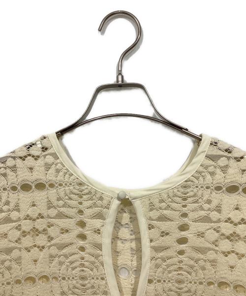 Ameri（アメリ）Ameri (アメリ) 2WAY GEOMETRIC LACE LONG TOP アイボリー サイズ:Fの古着・服飾アイテム