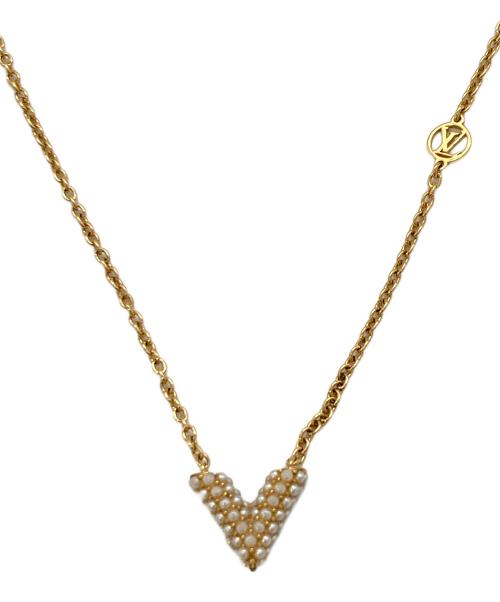 LOUIS VUITTON（ルイ ヴィトン）LOUIS VUITTON (ルイ ヴィトン) コリエ エセンシャルV ペルル ゴールドの古着・服飾アイテム