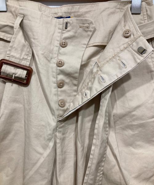 POLO RALPH LAUREN（ポロ・ラルフローレン）POLO RALPH LAUREN (ポロ・ラルフローレン) ベルテッドパンツ ベージュ サイズ:4の古着・服飾アイテム