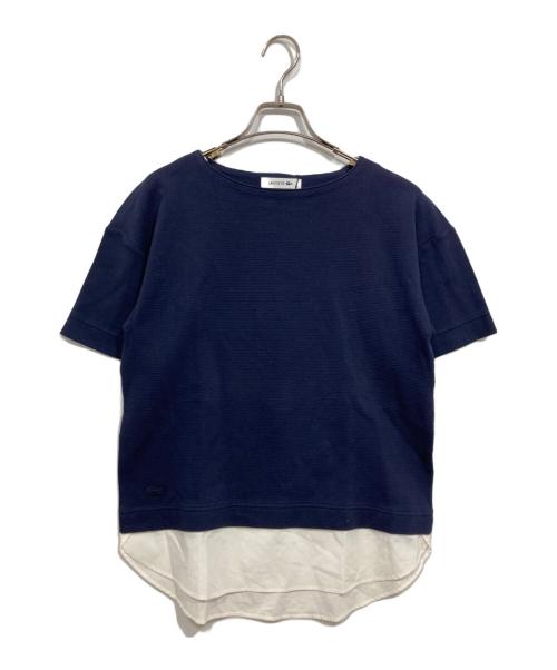 LACOSTE（ラコステ）LACOSTE (ラコステ) 半袖カットソー ネイビー サイズ:36の古着・服飾アイテム