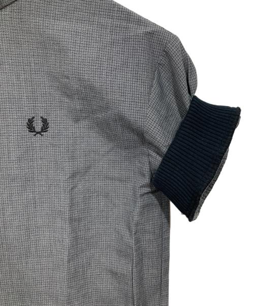 FRED PERRY（フレッドペリー）FRED PERRY (フレッドペリー) 半袖ワンピース/グレンチェック グレー サイズ:8の古着・服飾アイテム