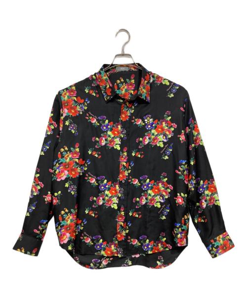 Christian Dior（クリスチャン ディオール）Christian Dior (クリスチャン ディオール) BEE刺繍総柄シルク長袖シャツ/19SS ブラック サイズ:40の古着・服飾アイテム