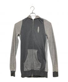 ANREALAGE（アンリアレイジ）の古着「ロングジップパーカー」｜グレー