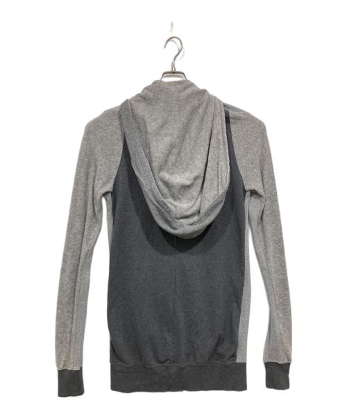 ANREALAGE（アンリアレイジ）ANREALAGE (アンリアレイジ) ロングジップパーカー グレー サイズ:１の古着・服飾アイテム
