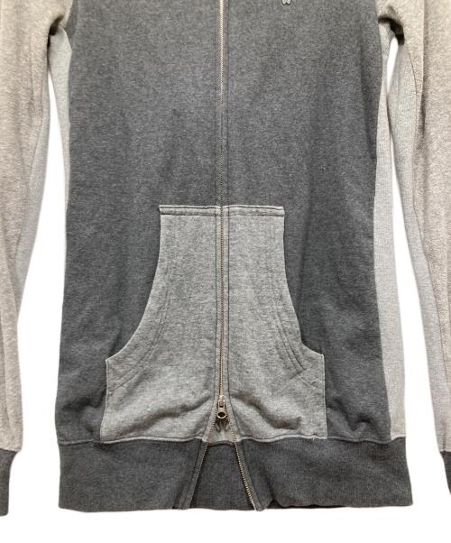 ANREALAGE（アンリアレイジ）ANREALAGE (アンリアレイジ) ロングジップパーカー グレー サイズ:１の古着・服飾アイテム