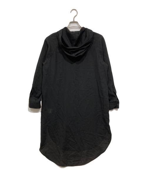 theory luxe（セオリーリュクス）theory luxe (セオリーリュクス) フード付きチュニックシャツワンピース ブラック サイズ:038の古着・服飾アイテム