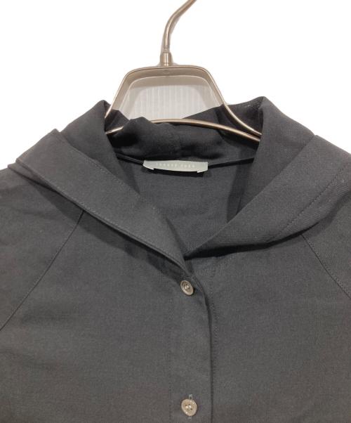 theory luxe（セオリーリュクス）theory luxe (セオリーリュクス) フード付きチュニックシャツワンピース ブラック サイズ:038の古着・服飾アイテム