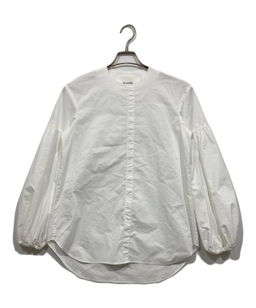 St.cecilia（セントセシリア）St.cecilia (セントセシリア) 長袖ブラウス ホワイト サイズ:サイズ表記なしの古着・服飾アイテム