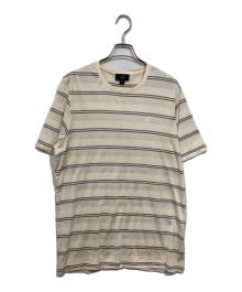 dunhill（ダンヒル）の古着「ボーダーカットソー」｜ベージュ