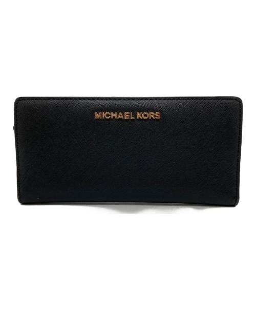 MICHAEL KORS（マイケル・コース）MICHAEL KORS (マイケル・コース) 長財布 ブラックの古着・服飾アイテム