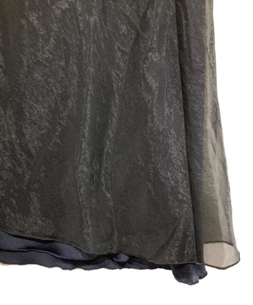IENA（イエナ）IENA (イエナ) オーガンジーレイヤードスカート ブラック サイズ:38 未使用品の古着・服飾アイテム