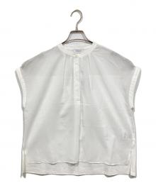 MACKINTOSH PHILOSOPHY（マッキントッシュ フィロソフィー）の古着「バンドカラーノースリーブシャツ」｜ホワイト