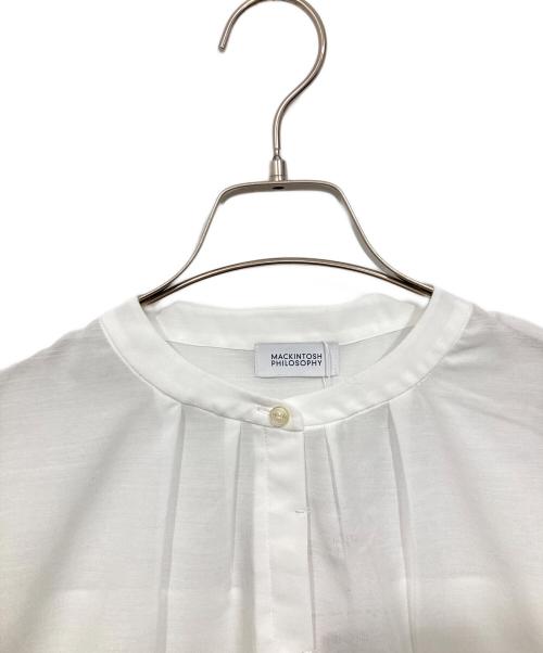 MACKINTOSH PHILOSOPHY（マッキントッシュ フィロソフィー）MACKINTOSH PHILOSOPHY (マッキントッシュ フィロソフィー) バンドカラーノースリーブシャツ ホワイト サイズ:M 未使用品の古着・服飾アイテム