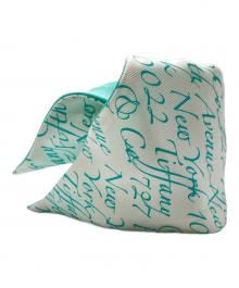 TIFFANY & Co.（ティファニー）の古着「シルクスカーフ / ツイリー」｜ブルー×ホワイト