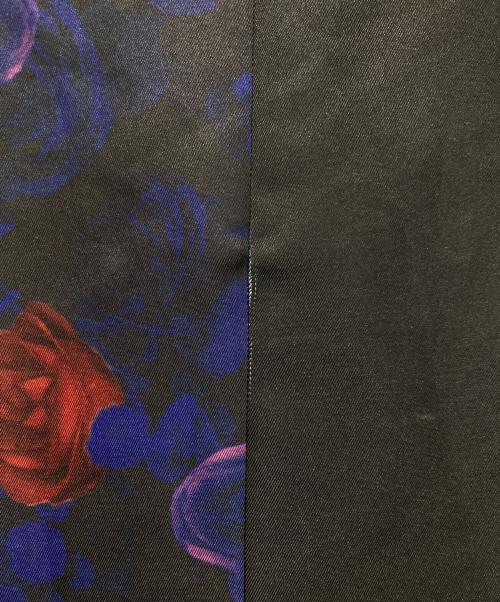 CIVARIZE（シヴァーライズ）CIVARIZE (シヴァーライズ) 7分袖花柄テーラードジャケット ネイビー×ブラック サイズ:46の古着・服飾アイテム