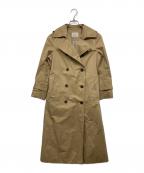 IENAイエナ）の古着「ハイカウントギャバトレンチコート」｜ベージュ