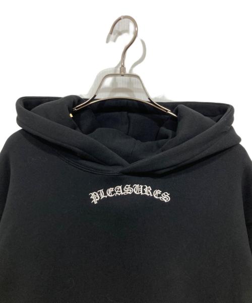 PLEASURES（プレジャーズ）PLEASURES (プレジャーズ) プルオーバーパーカー/Neural Hoodie ブラック サイズ:MEDIUMの古着・服飾アイテム
