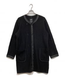 G-STAR RAW（ジースターロゥ）の古着「ノーカラーコート」｜ブラック