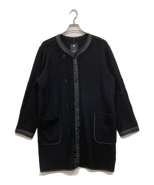 G-STAR RAW（ジースターロゥ）G-STAR RAW (ジースターロゥ) ノーカラーコート ブラック サイズ:Mの古着・服飾アイテム