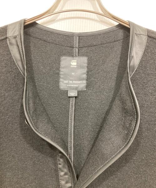 G-STAR RAW（ジースターロゥ）G-STAR RAW (ジースターロゥ) ノーカラーコート ブラック サイズ:Mの古着・服飾アイテム
