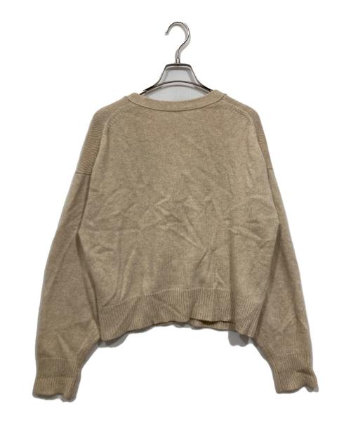 EVERYDAY I LIKE.（エヴリデイ アイ ライク）EVERYDAY I LIKE. (エヴリデイ アイ ライク) カシミヤVネックカーディガン ベージュ サイズ:freeの古着・服飾アイテム