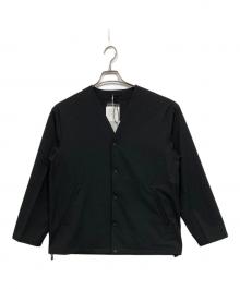 green label relaxing（グリーンレーベルリラクシング）の古着「FREELITCH 2WAY カーディガン ―防シワ・ストレッチ・吸水速乾―」｜ブラック