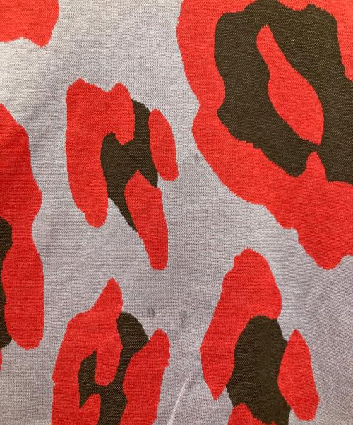 SHAREEF（シャリーフ）SHAREEF (シャリーフ) レオパード柄カットソー / LEOPARD JQ SEPARATE SLEEVE P/O パープル×レッド サイズ:2の古着・服飾アイテム