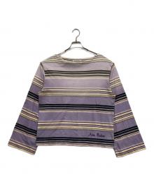 Acne studios（アクネ ストゥディオズ）の古着「ボーダーカットソー」｜グリーン