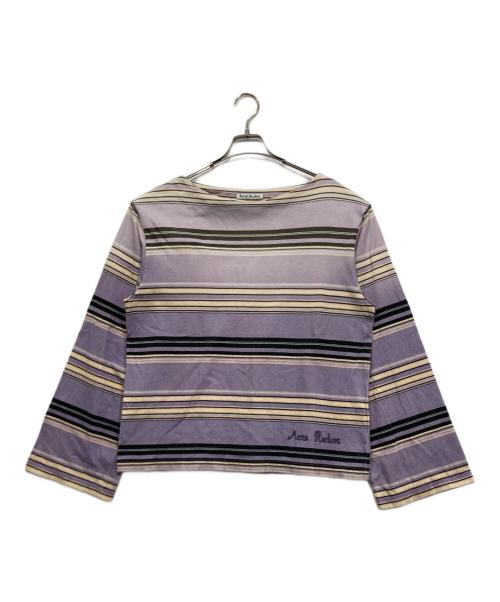 Acne studios（アクネ ストゥディオズ）ACNE STUDIOS (アクネ ストゥディオズ) ボーダーカットソー グリーン サイズ:S 170/84Aの古着・服飾アイテム
