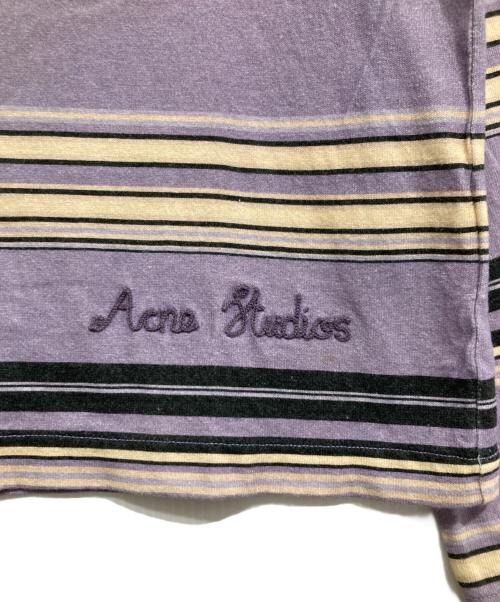 Acne studios（アクネ ストゥディオズ）ACNE STUDIOS (アクネ ストゥディオズ) ボーダーカットソー グリーン サイズ:S 170/84Aの古着・服飾アイテム