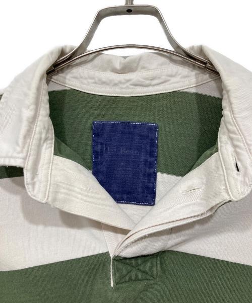 L.L.Bean（エルエルビーン）L.L.Bean (エルエルビーン) フットボールカットソー グリーン×ホワイト サイズ:不明の古着・服飾アイテム
