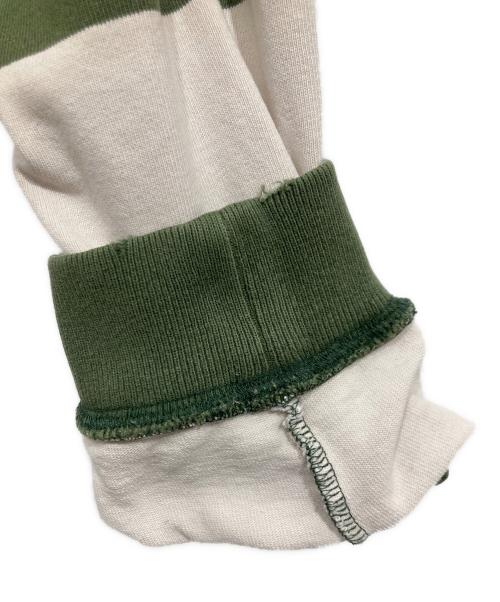 L.L.Bean（エルエルビーン）L.L.Bean (エルエルビーン) フットボールカットソー グリーン×ホワイト サイズ:不明の古着・服飾アイテム