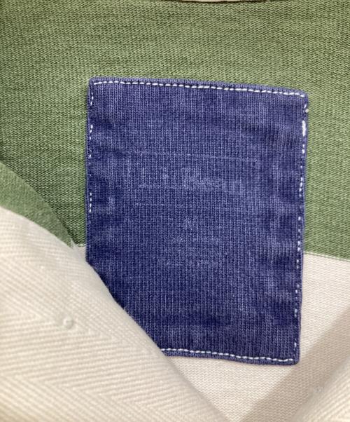 L.L.Bean（エルエルビーン）L.L.Bean (エルエルビーン) フットボールカットソー グリーン×ホワイト サイズ:不明の古着・服飾アイテム