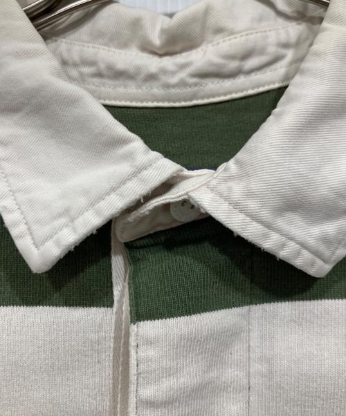 L.L.Bean（エルエルビーン）L.L.Bean (エルエルビーン) フットボールカットソー グリーン×ホワイト サイズ:不明の古着・服飾アイテム