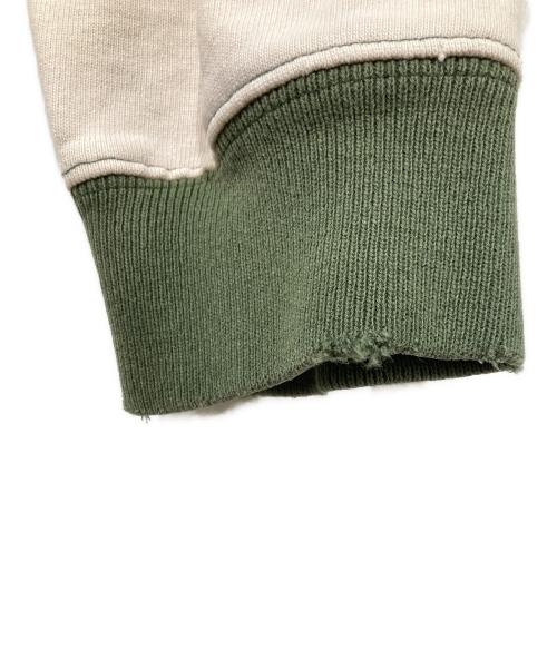 L.L.Bean（エルエルビーン）L.L.Bean (エルエルビーン) フットボールカットソー グリーン×ホワイト サイズ:不明の古着・服飾アイテム