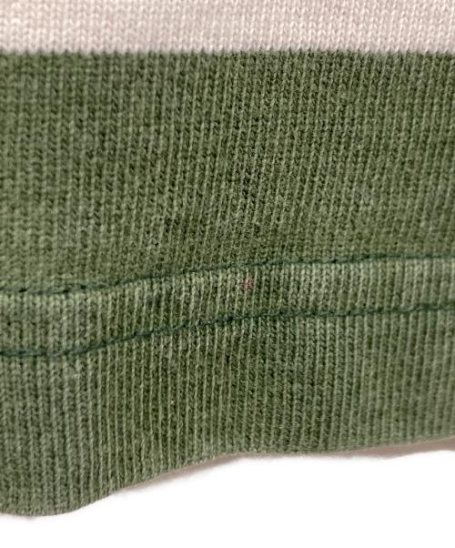 L.L.Bean（エルエルビーン）L.L.Bean (エルエルビーン) フットボールカットソー グリーン×ホワイト サイズ:不明の古着・服飾アイテム