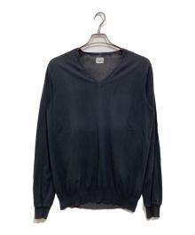 C.P COMPANY（シーピーカンパニー）の古着「Vネックニット」｜ネイビー