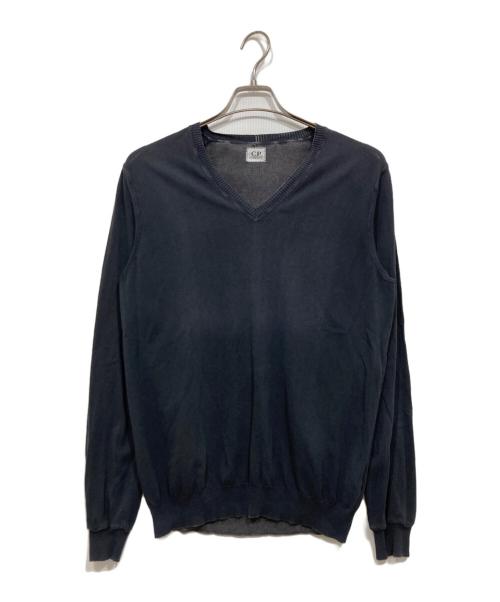 C.P COMPANY（シーピーカンパニー）C.P COMPANY (シーピーカンパニー) Vネックニット ネイビー サイズ:48の古着・服飾アイテム